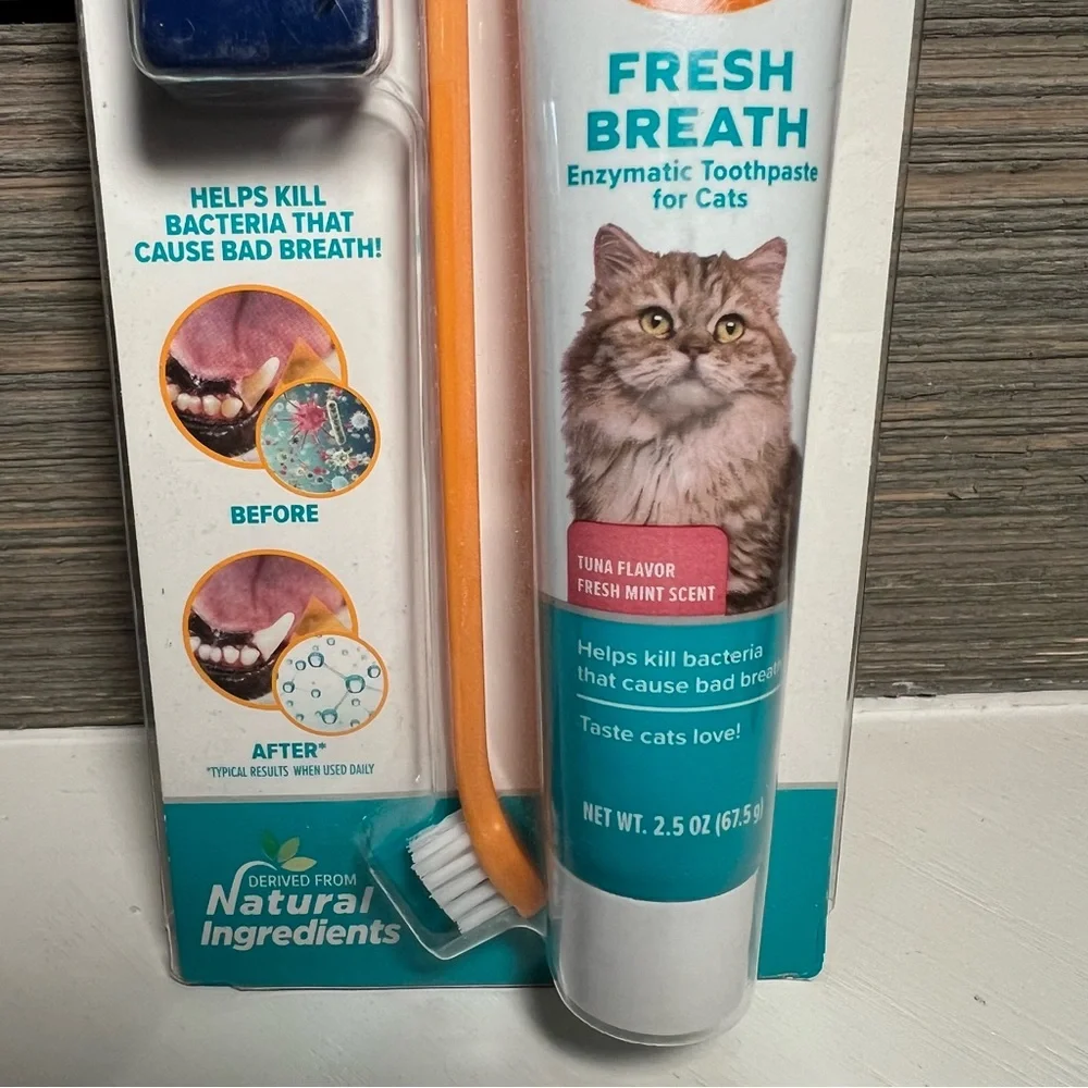 Arm & Hammer Dental Kit for Kittens | Cat Toothbrush Toothpaste Finger Brush NWT